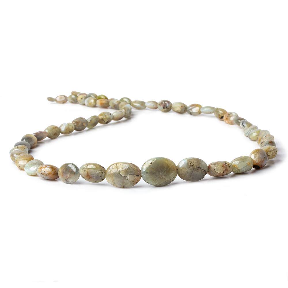 5x4-14x10mm Cat's Eye Chrysoberyl plain nugget beads 18 inch 54 pieces
