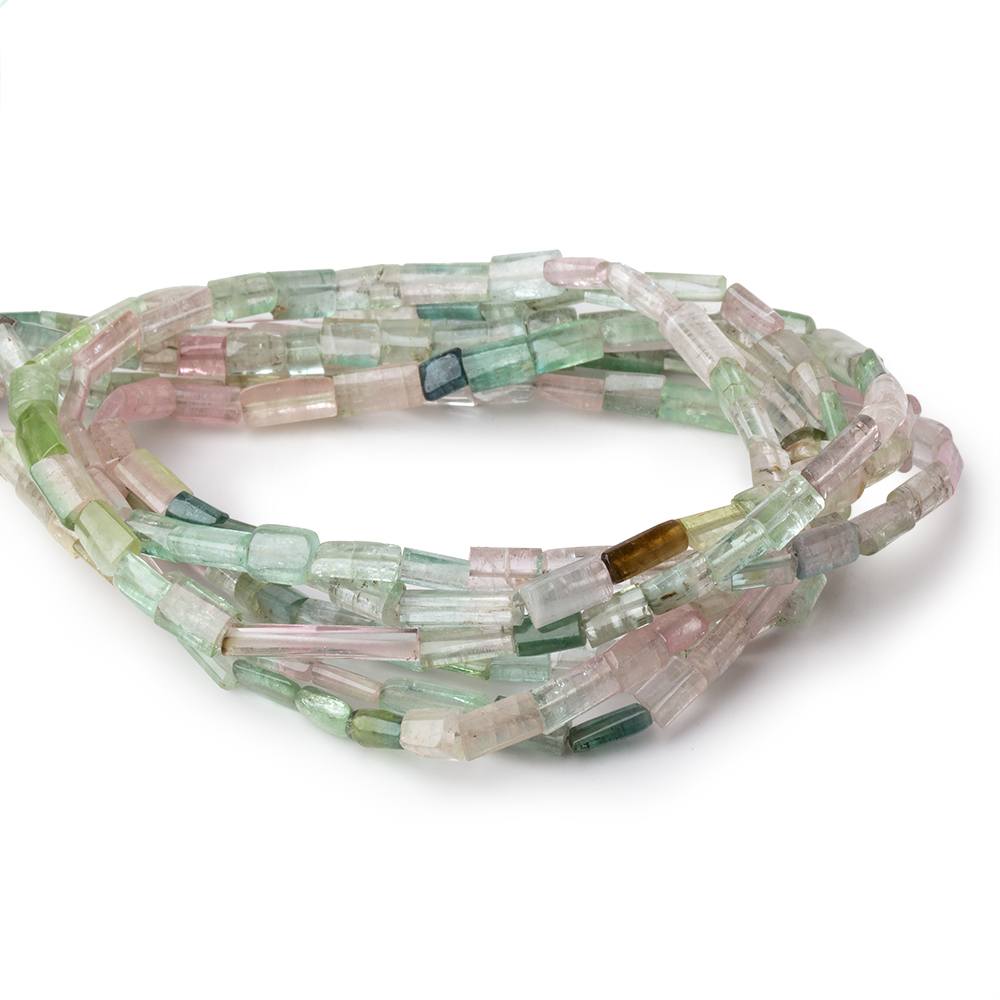5x4-7x5mm Afghani Tourmaline Natural Tubes 16 inch 58 Beads