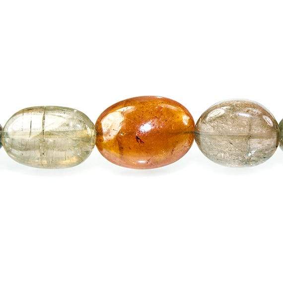 6-12mm Polychromatic Tourmaline Straight Drill Plain Nugget