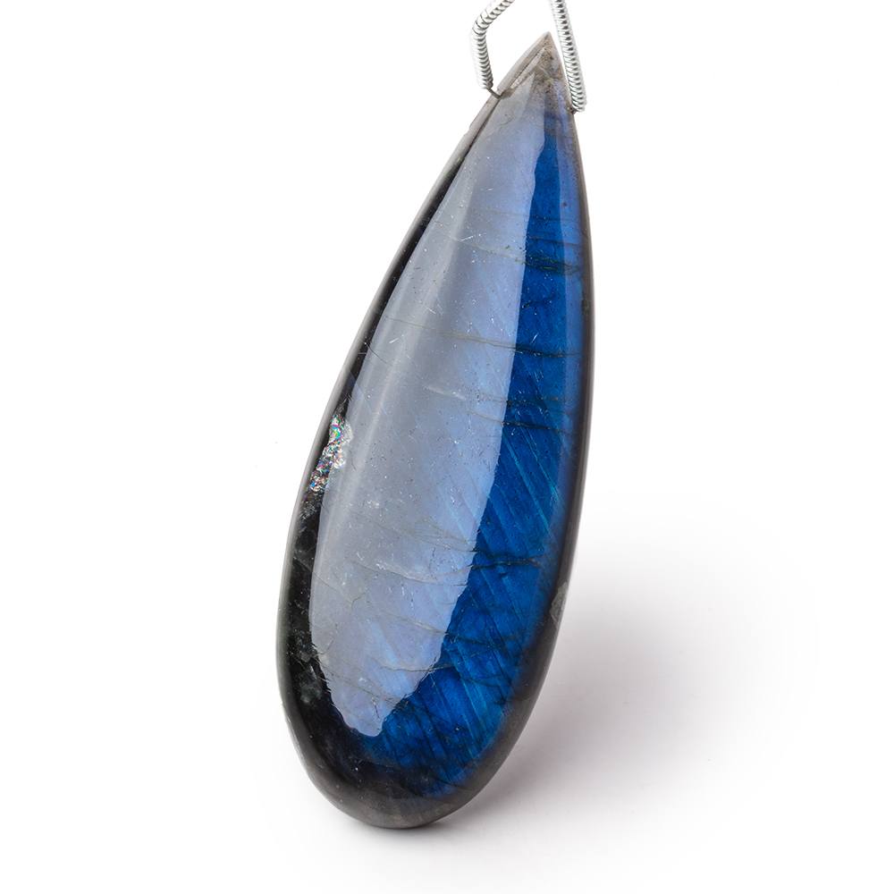 61x21x7mm Labradorite Plain Pear Pendant 1 AAA Focal