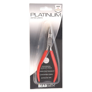 Red Handle Round Nose Cutter Box Joint Platinum Series By The BeadSmith - 1 Pc
