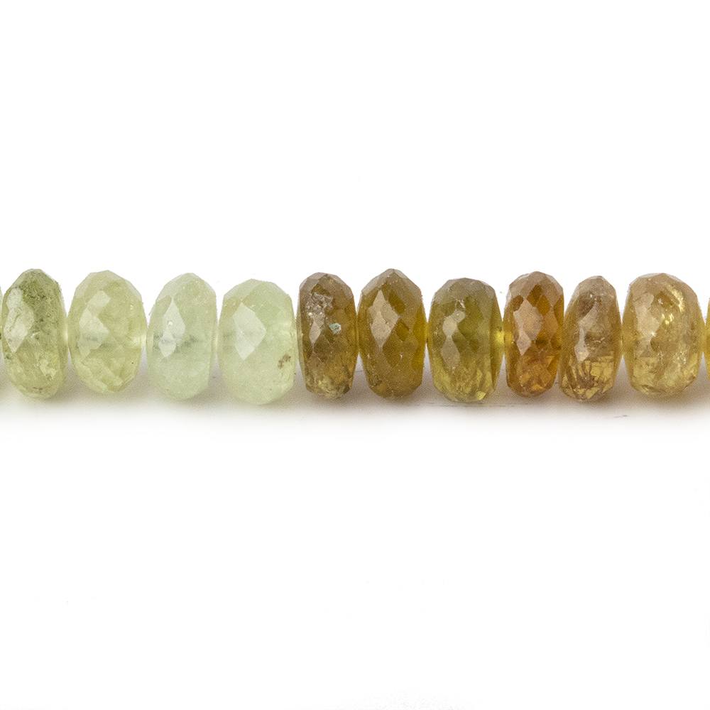 6.5mm Grossular Garnet faceted rondelle beads 13 inch 85 pieces