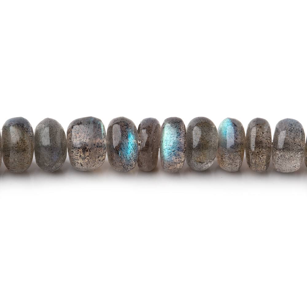 6.5mm Labradorite Plain Rondelle beads 9.5 inch 68 pieces AA