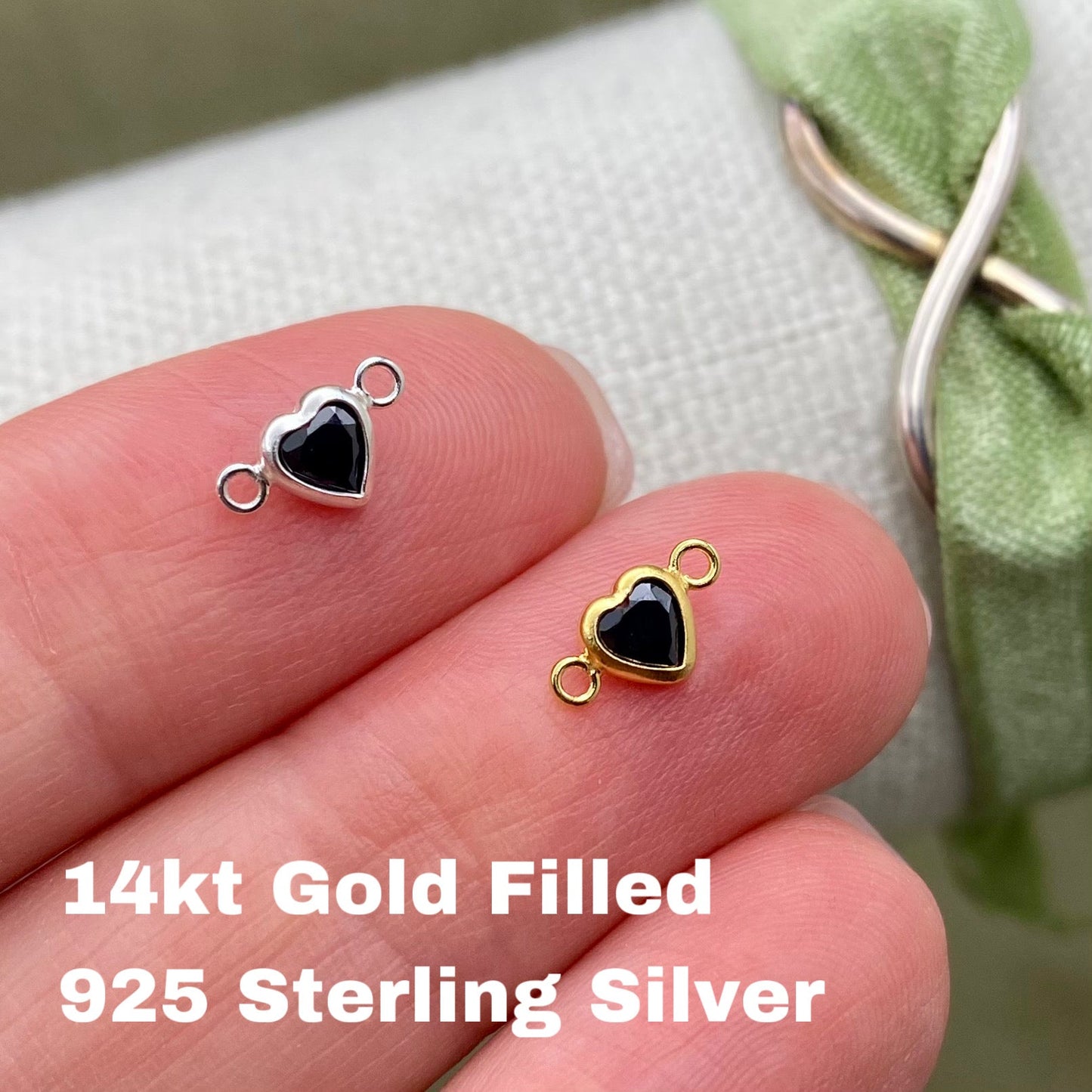 Black Heart Connector - 3 pack - B40