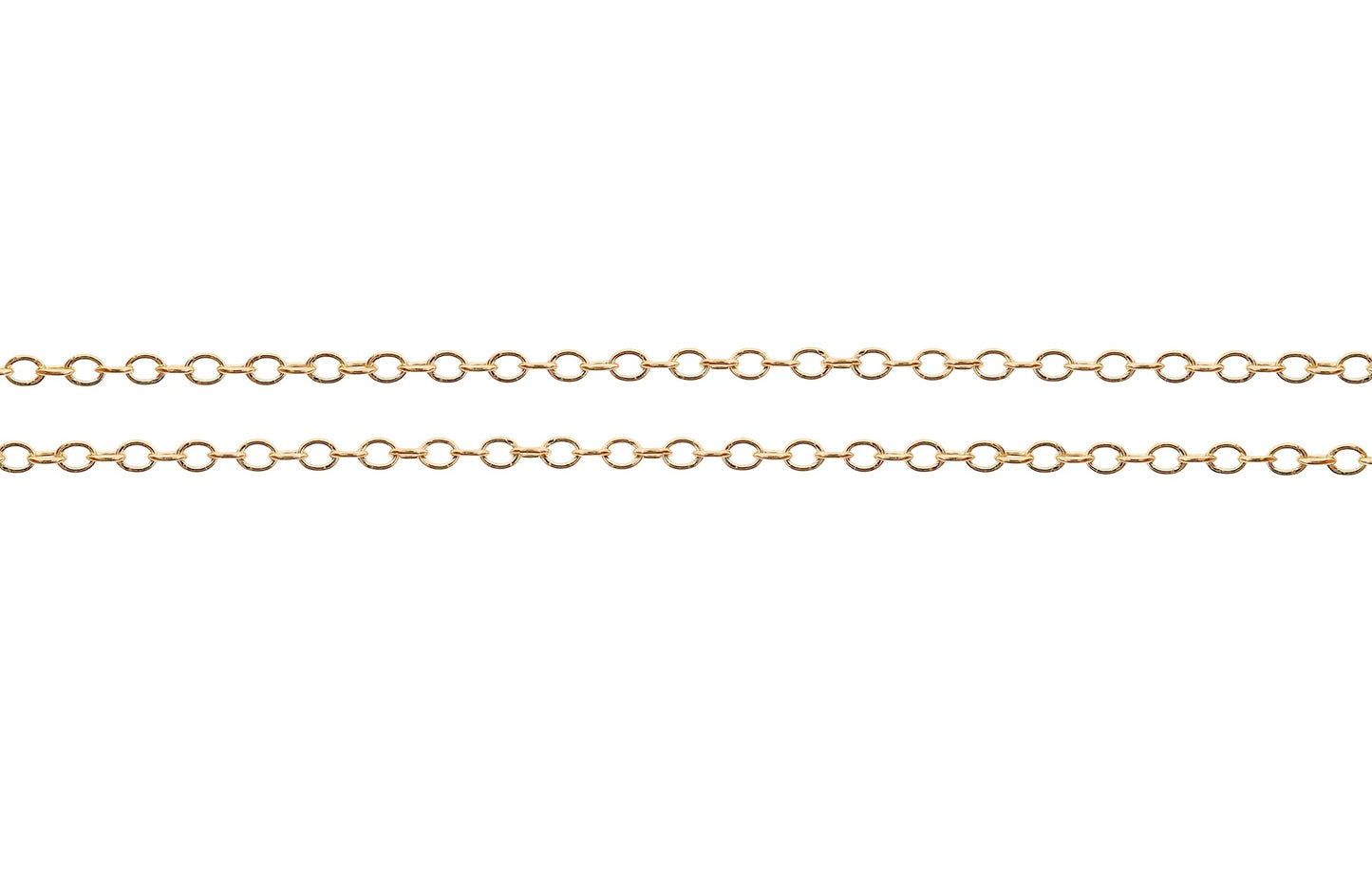 14Kt Gold Filled 1.4x1mm Cable Chain - 5ft