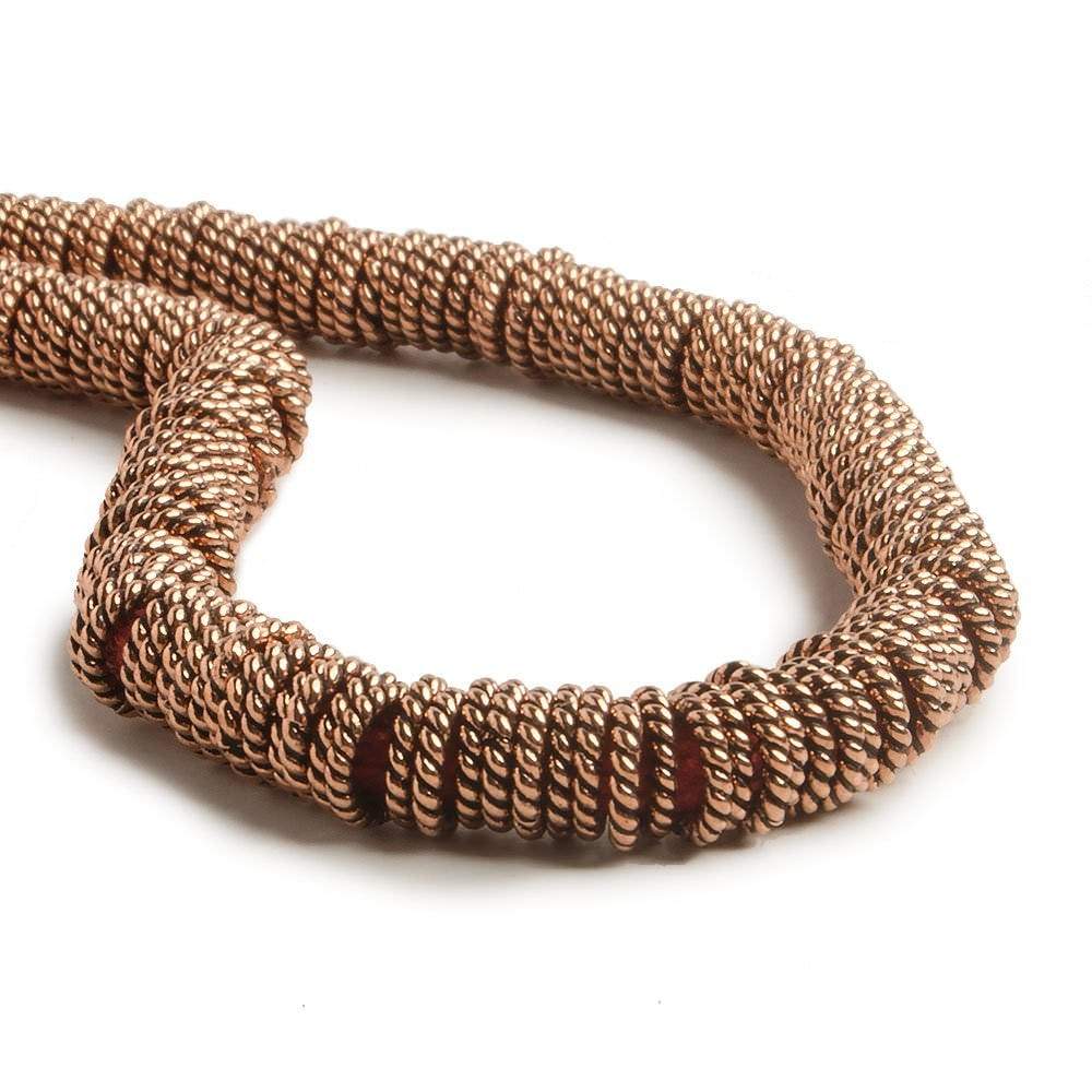 6mm Copper Twisted Wire Jump Ring 8 inch  187 pieces
