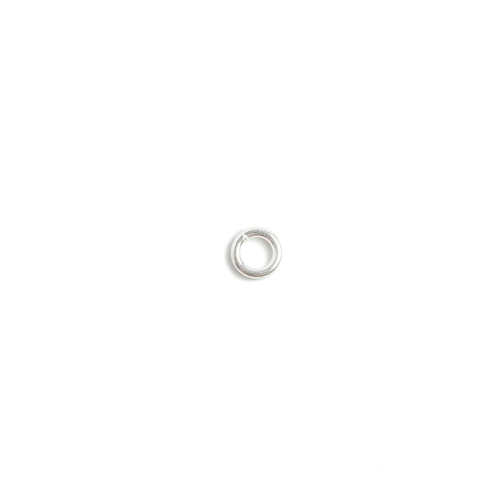 6mm Sterling Silver Open Plain Jump Ring Set of 25 pieces 16 gauge wire