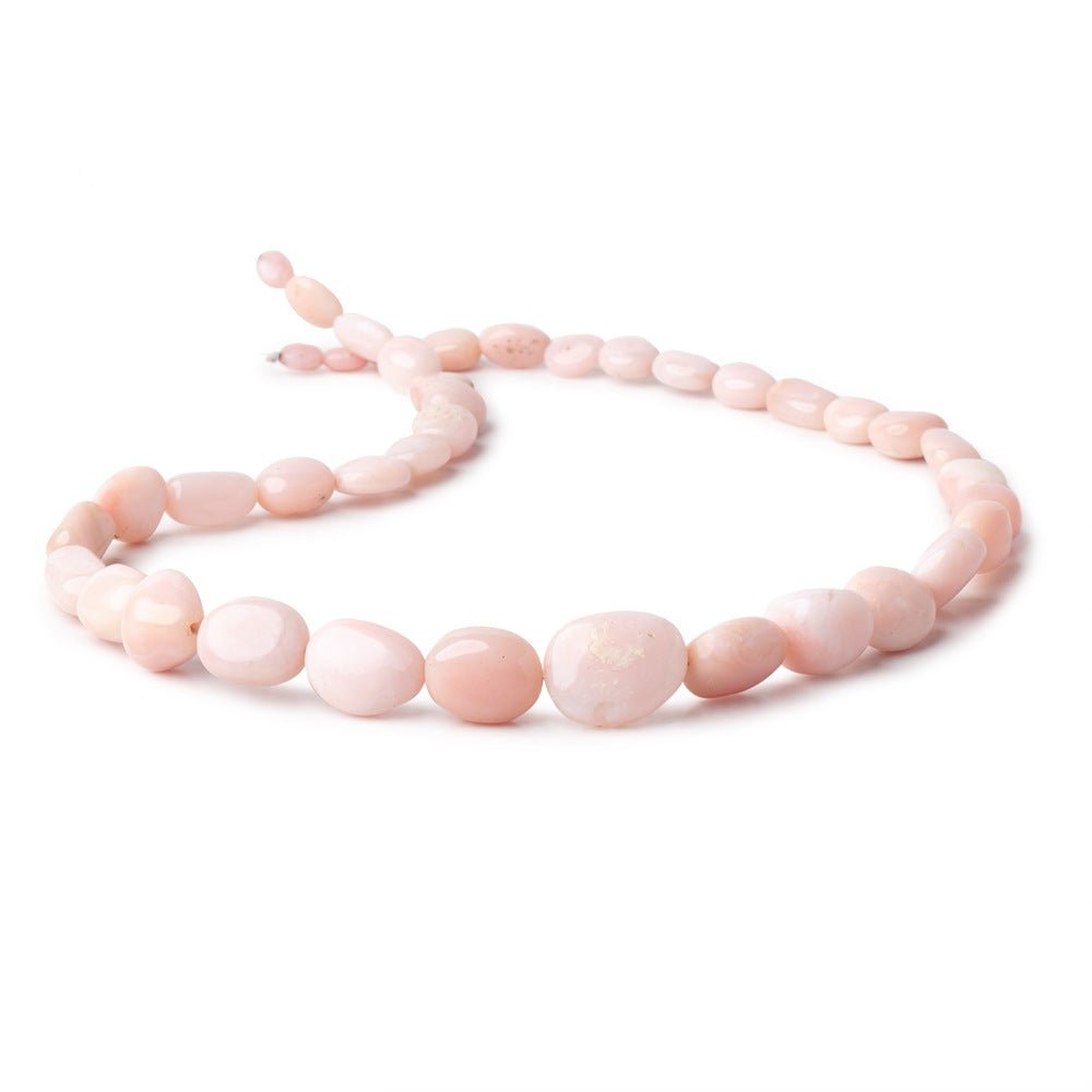 6x4-16x13mm Pink Peruvian Opal Plain Nugget Beads 17 inch 36 pieces