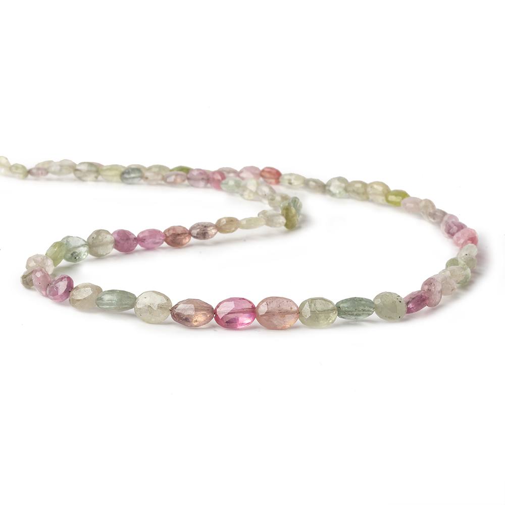 6x4-8x6mm Multi Color Umba Sapphire faceted oval beads 18 inch 72 pieces AA