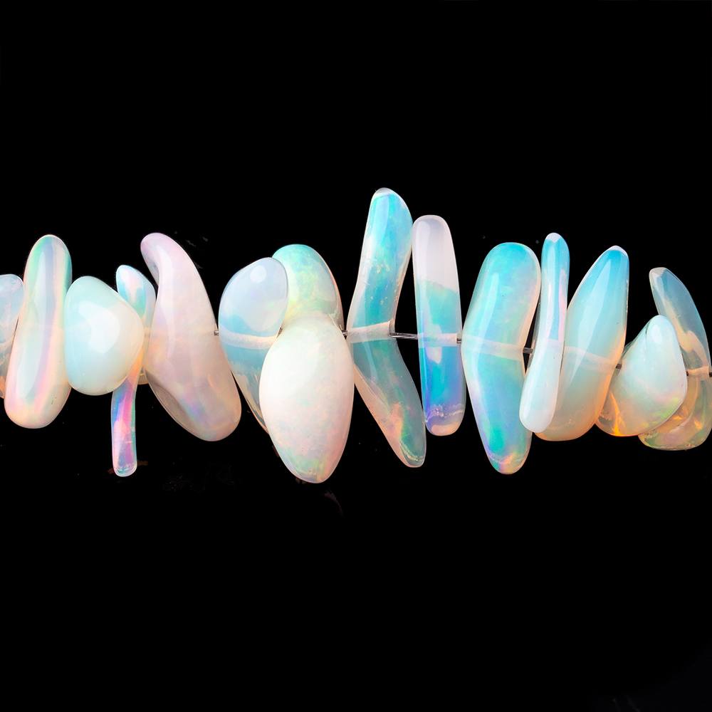 6x5-19x3mm Ethiopian Opal Plain Nugget Beads 16 inch 110 pieces