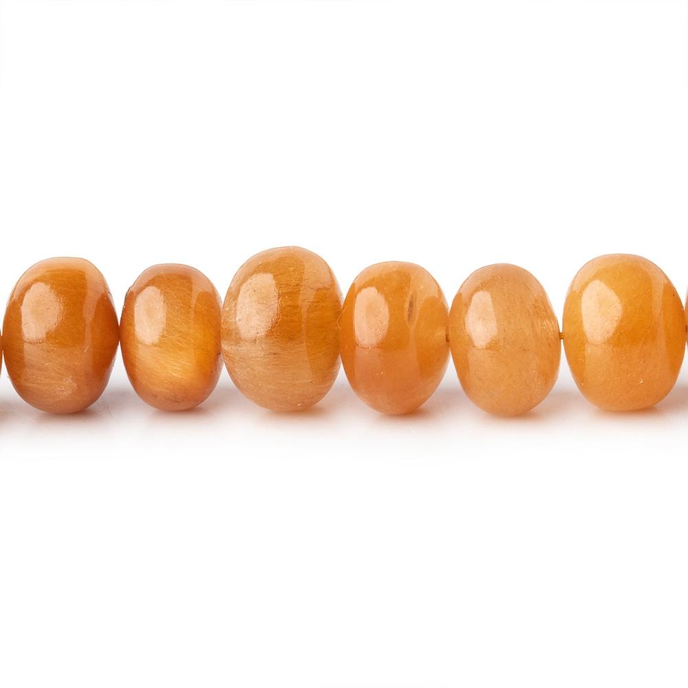 9mm Butterscotch Rutilated Quartz Plain Rondelle Beads 16 inch 55 pieces