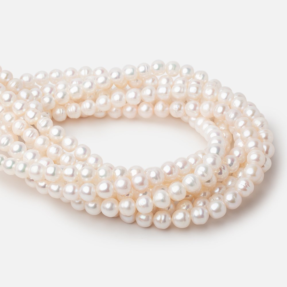 7-8mm Chinese Akoya Saltwater Pearl Beads 15.5 inch 51 pieces A