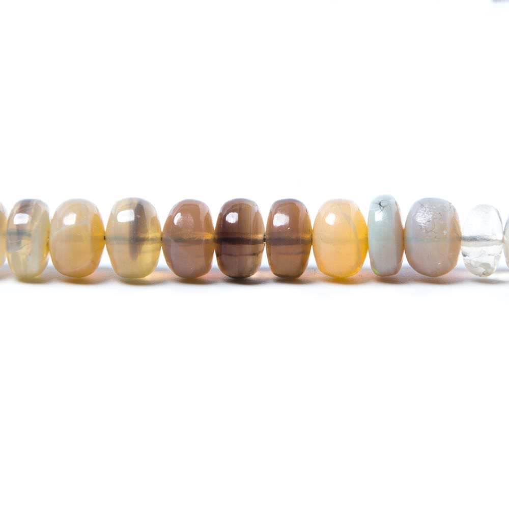 7-9mm Australian Opal plain rondelle beads 17 inch 88 pieces
