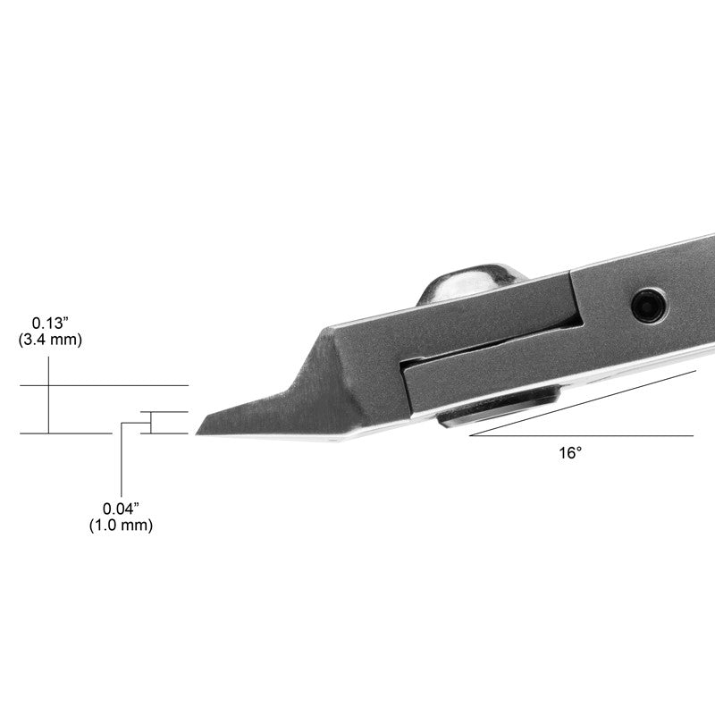Tronex 7223 Cutter, Medium Taper Head, Relief, Razor Flush, Long Handle