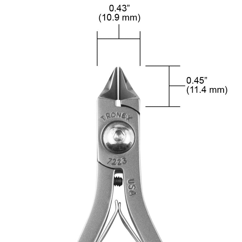 Tronex 7223 Cutter, Medium Taper Head, Relief, Razor Flush, Long Handle