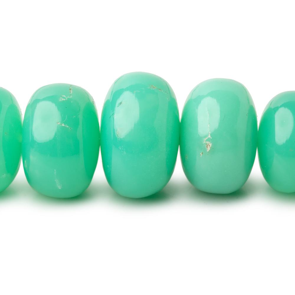 7.5-16mm Chrysoprase Plain Rondelle Beads 20 inch 81 pieces AAA