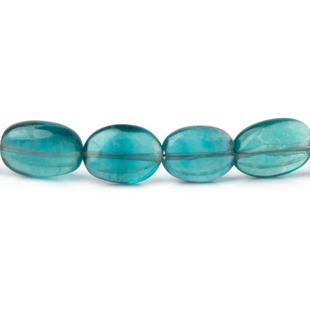 7.5x10mm Shaded Fluorite Plain Oval Beads 16 inch 40 pieces AA