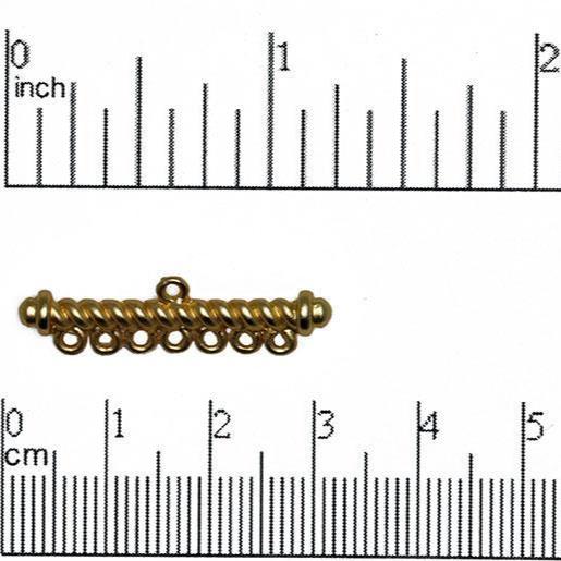 30mm x 3mm 7 to 1 Loop Reducer Connector - Sold by the Piece - Made of Pewter - Multiple Finishes - K86