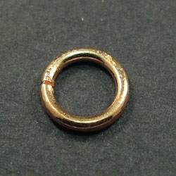7mm Copper Plain Closed Jumpring 50 pieces