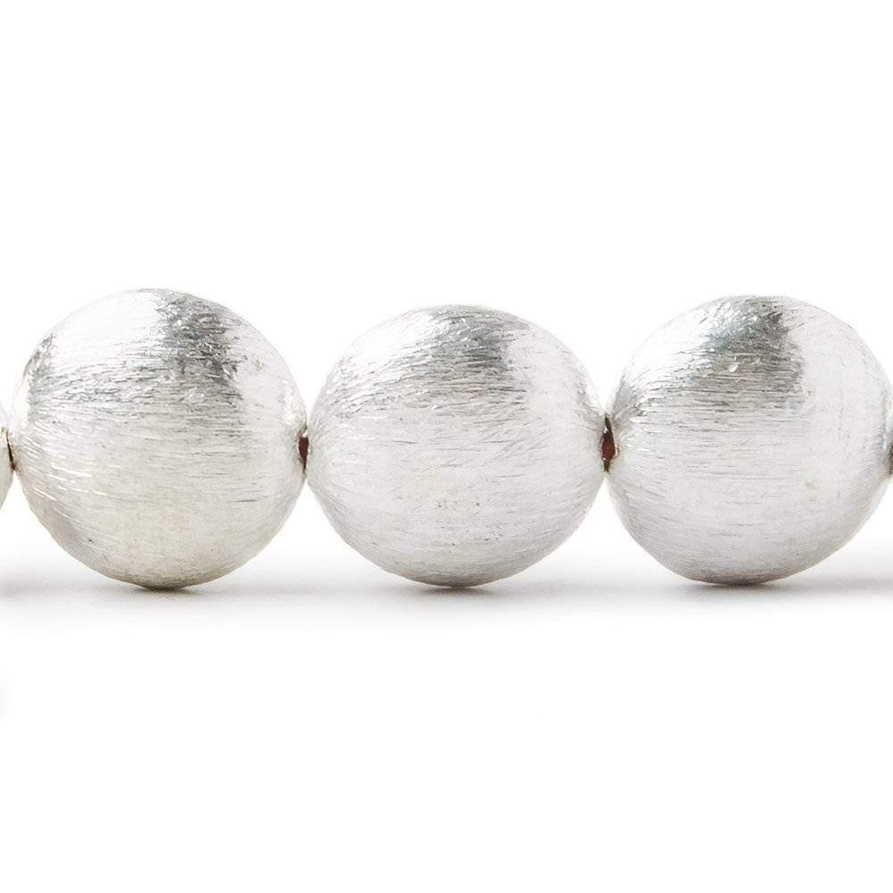 7x14mm Sterling Silver plated Copper Brushed Puffy Coin 8 inch 15 pcs