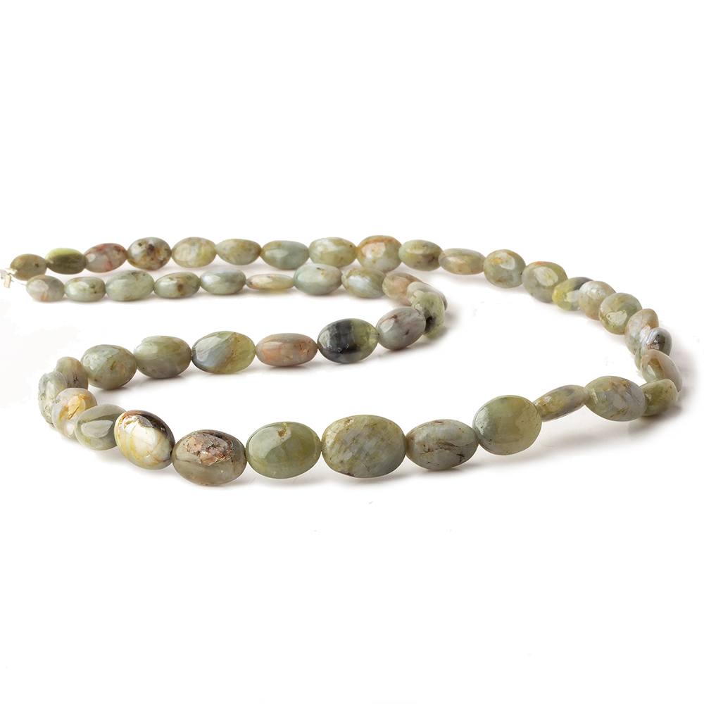 7x5-12x9mm Cat's Eye Chrysoberyl plain nugget beads 18 inch 49 pieces
