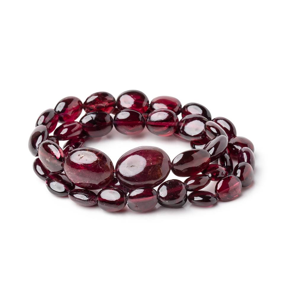 7x5-14x11mm Rhodolite Garnet Plain Oval Beads 16 inch 48 pieces