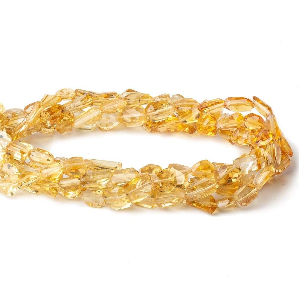 7x7-11x7mm Citrine Faceted Nugget Beads 16 inch 44 pieces A