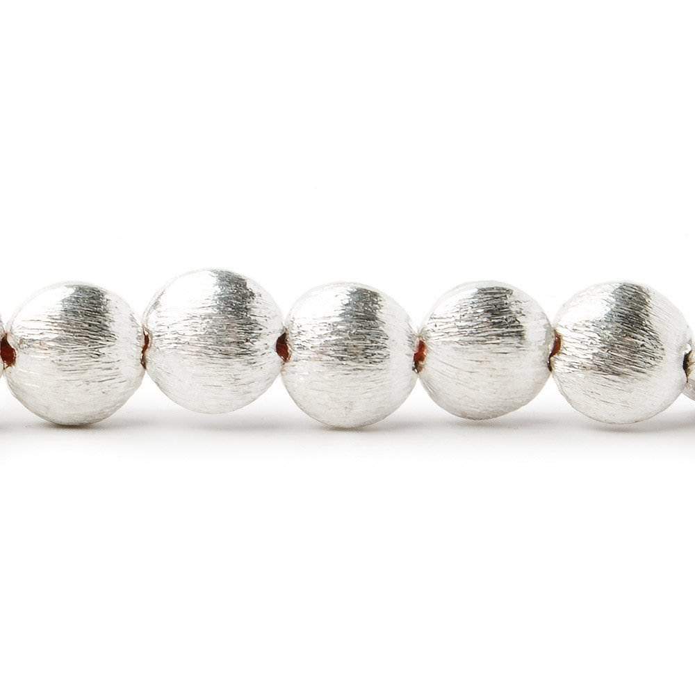 7x7x4mm Sterling Silver plated Copper Flat Brushed Coin 8 inch 29 pcs