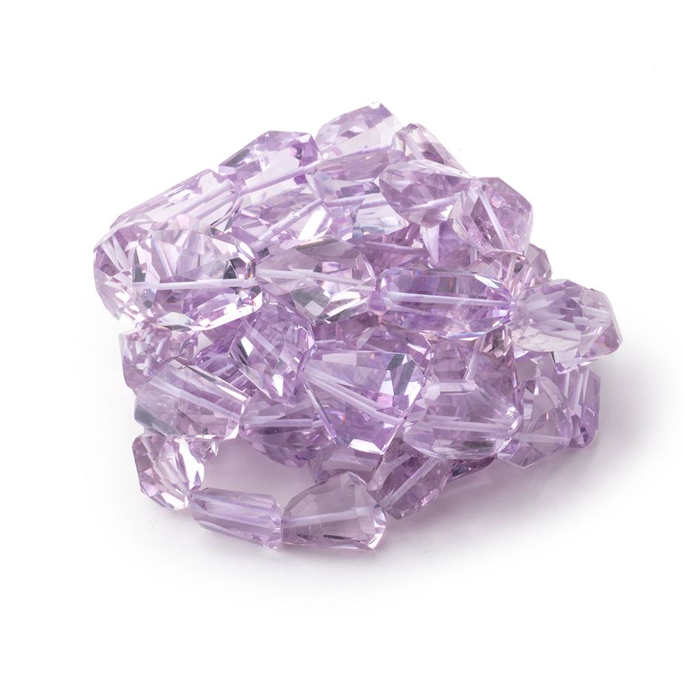 Pink Amethyst Faceted Nugget Beads 17 inch 35 pieces