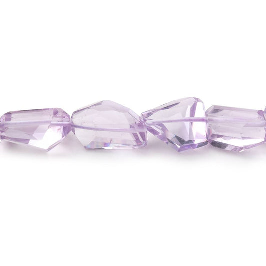 Pink Amethyst Faceted Nugget Beads 17 inch 35 pieces