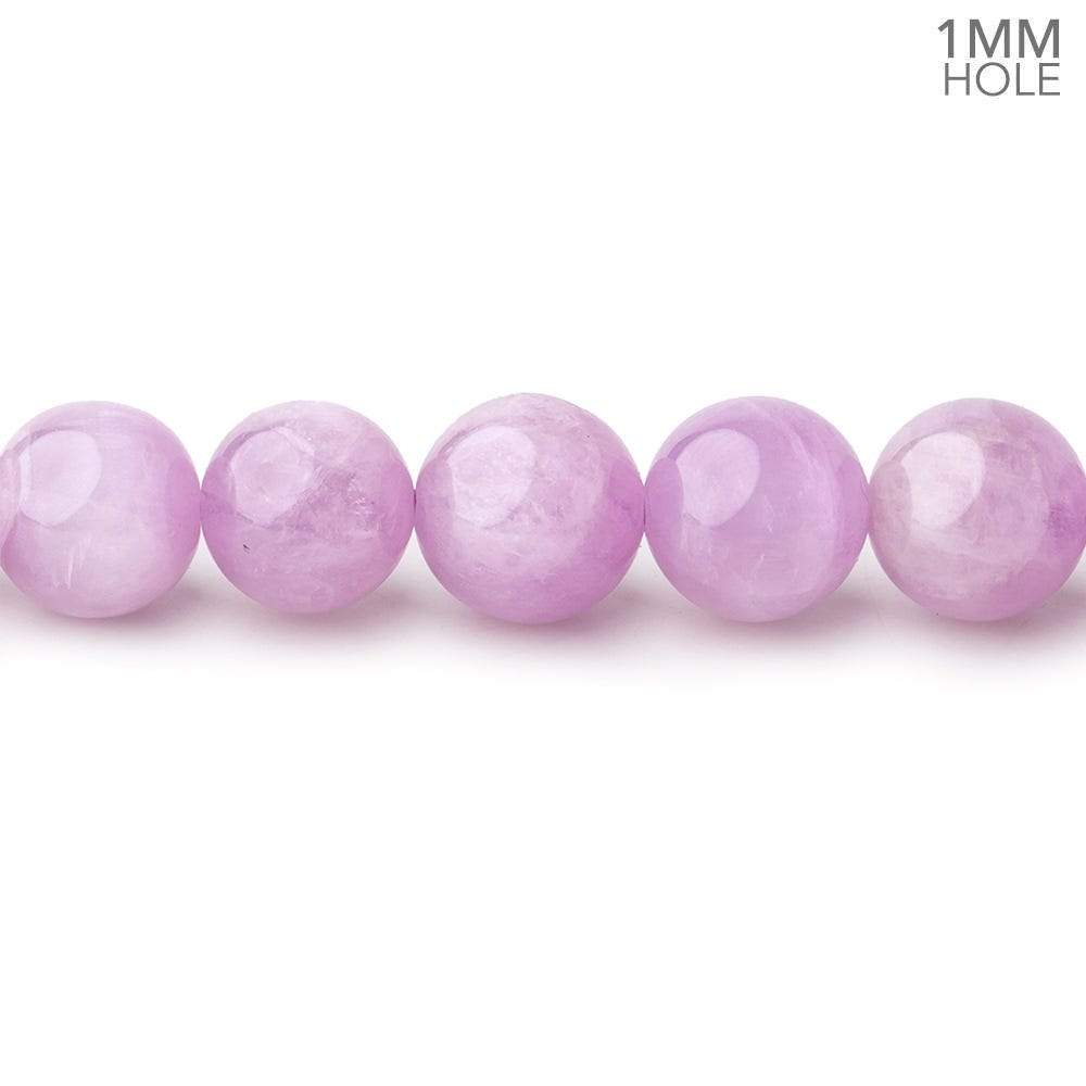 8-8.5mm Kunzite Plain Round Beads 16 inch 48 pieces 1mm hole AA
