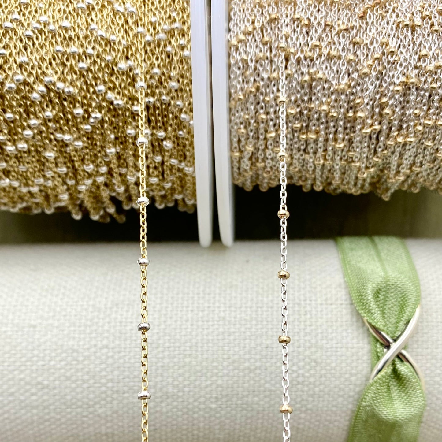 Mixed Metal Satellite Chain 1.35mm - C30