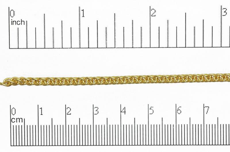 3mm Woven Byzantine Chain Sold by The Foot - CH 815