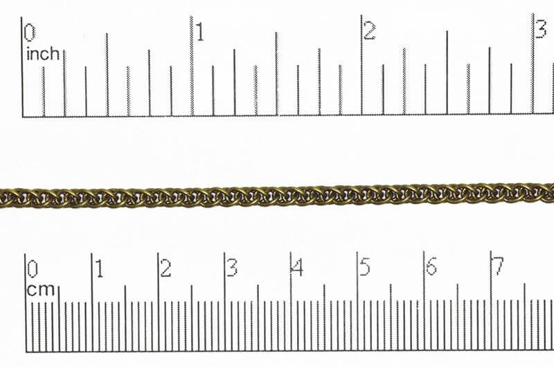3mm Woven Byzantine Chain Sold by The Foot - CH 815