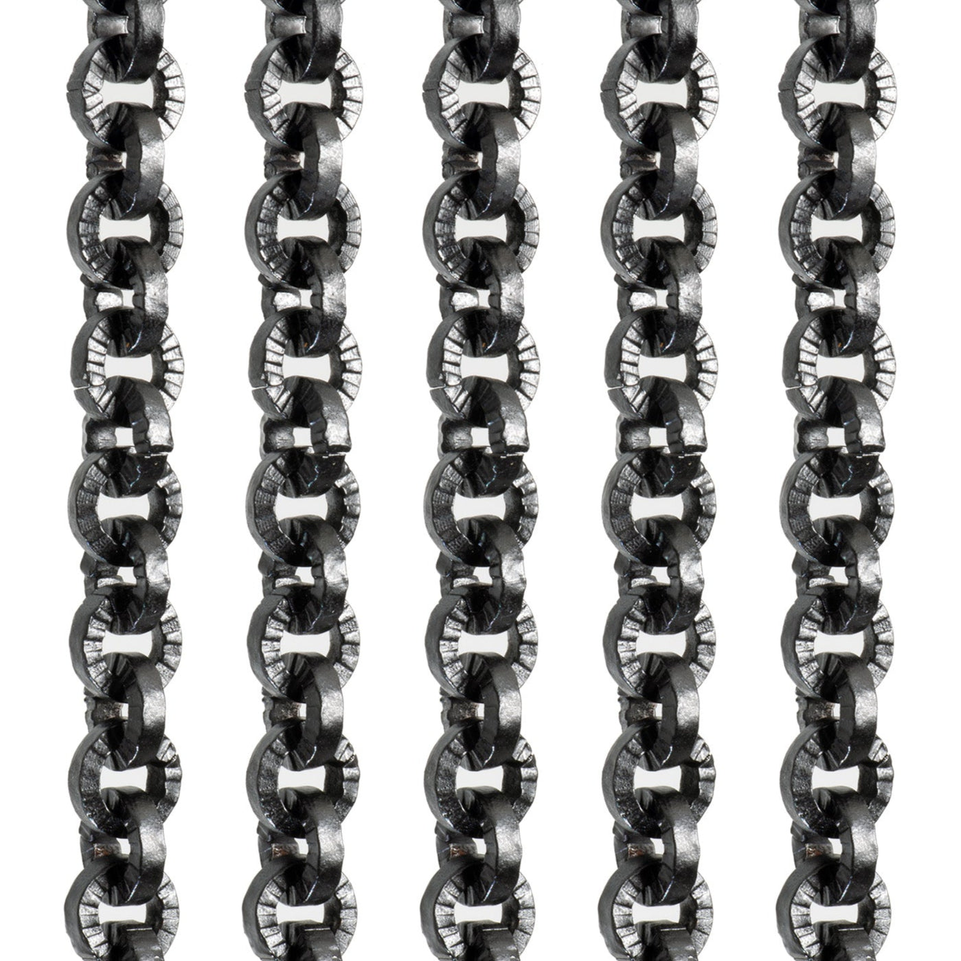 5mm Textured Circular Cable Chain Sold by The Foot - CH- 833