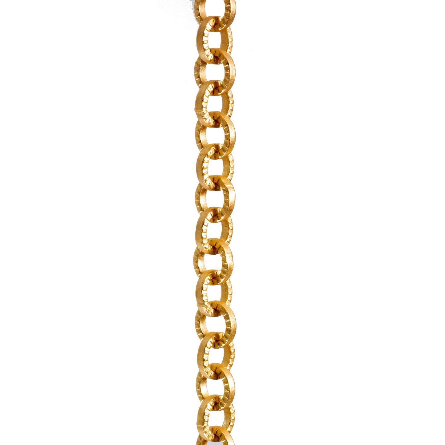 5mm Textured Circular Cable Chain Sold by The Foot - CH- 833