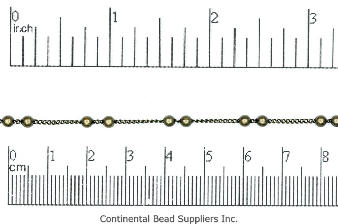 0.7mm Petite Satellite Curb Chain - Made of Brass - Sold by the Foot - Ch-886