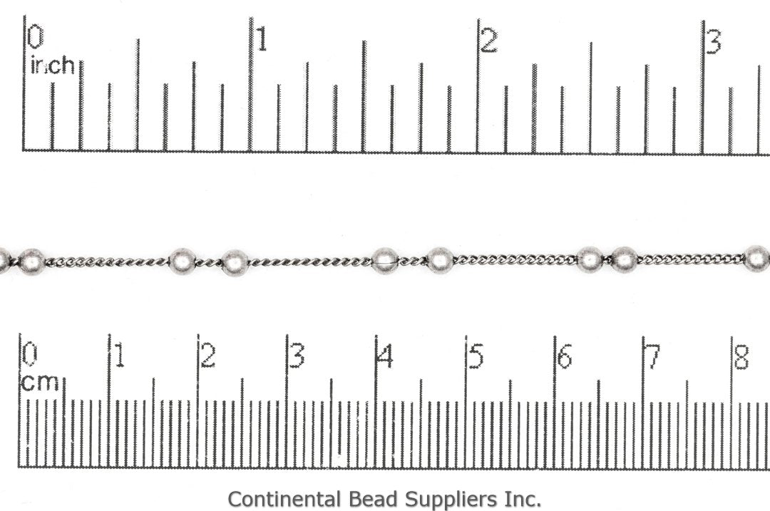 0.7mm Petite Satellite Curb Chain - Made of Brass - Sold by the Foot - Ch-886