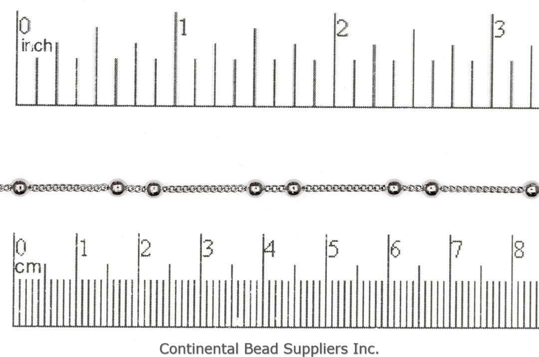 0.7mm Petite Satellite Curb Chain - Made of Brass - Sold by the Foot - Ch-886