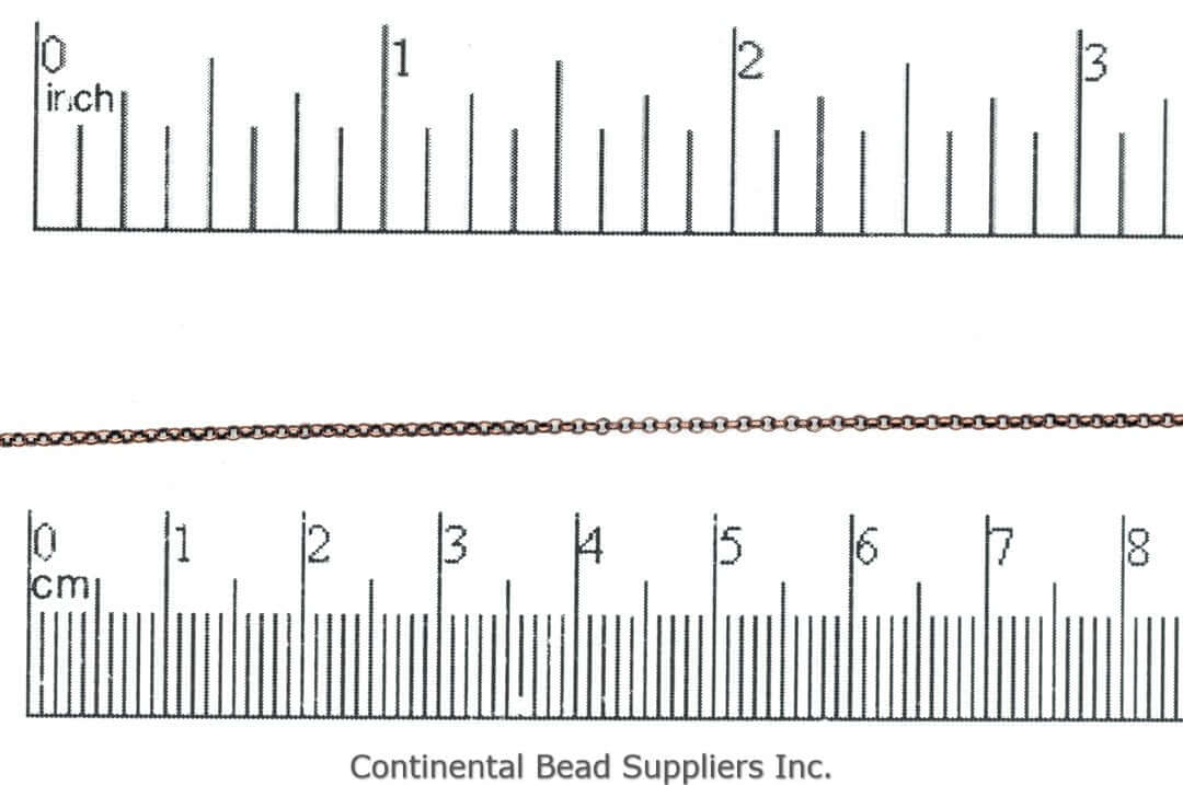 1mm Elegant Baby Rolo Chain sold by The Foot - CH 887
