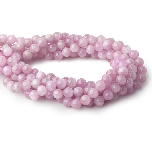 8mm Kunzite plain round beads 16 inch 51 pieces AAA