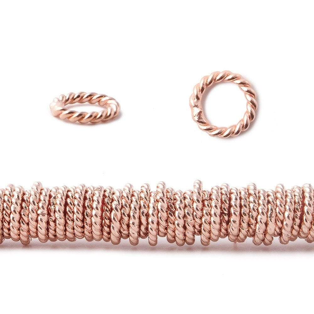 8mm Rose Gold Plated Copper Jump ring 8 inch 170 pcs