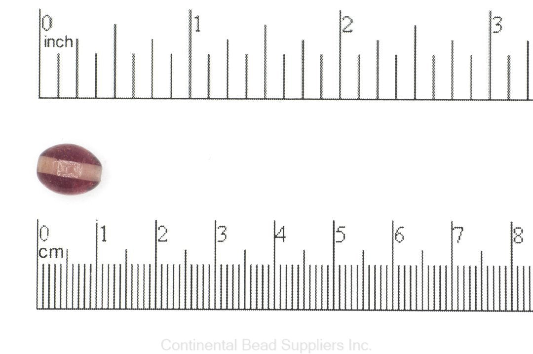 Oval Glass Bead