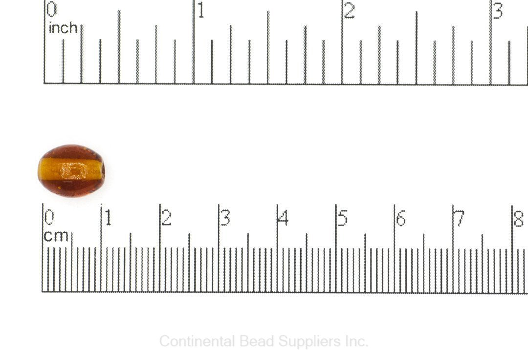 Oval Glass Bead
