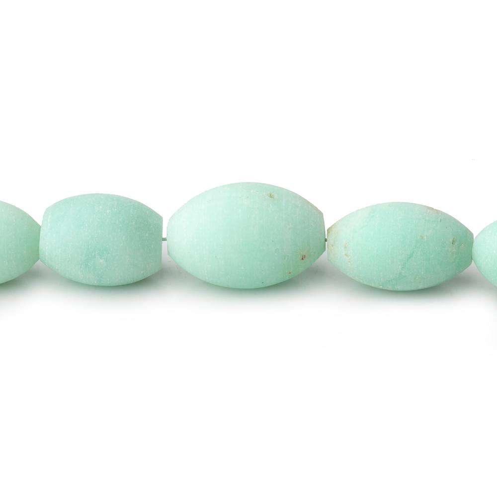 8x5-14x10mm Matte Prase Opal Plain Barrel Beads 18 inch 42 pieces AA