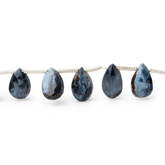 8x5mm Pietersite Faceted Pear Beads 7 inch 25 pieces