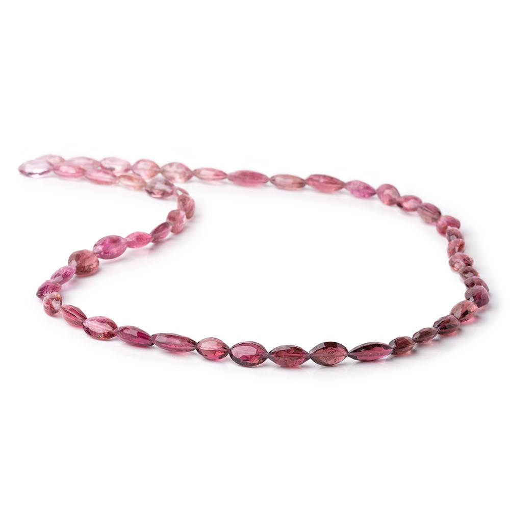 8x6-11x7mm Rubellite Tourmaline Faceted Marquise Beads 18 inch 48 pieces AAA