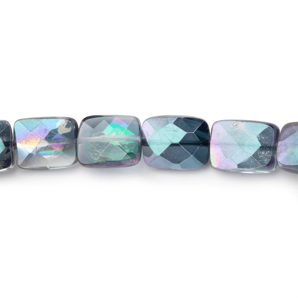 8x6.5-9x7mm Mystic White Topaz Faceted Rectangles 9 inch 26 Beads