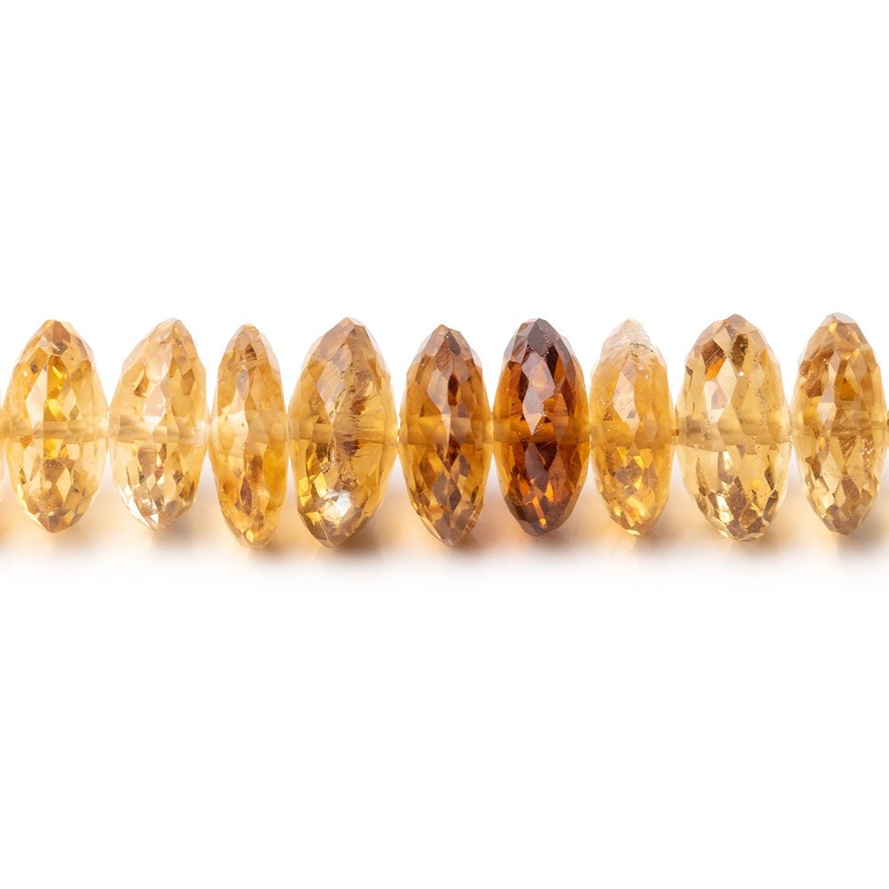 8mm Citrine German Faceted Rondelle Beads 16 inch 100 pieces AAA