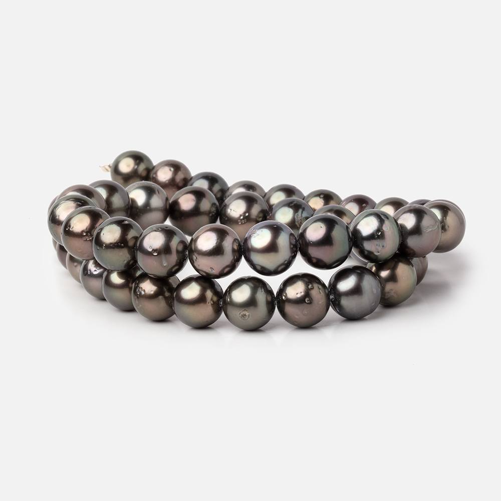 9-10mm Tahitian Saltwater Pearl Beads 16 inch 43 pieces AA